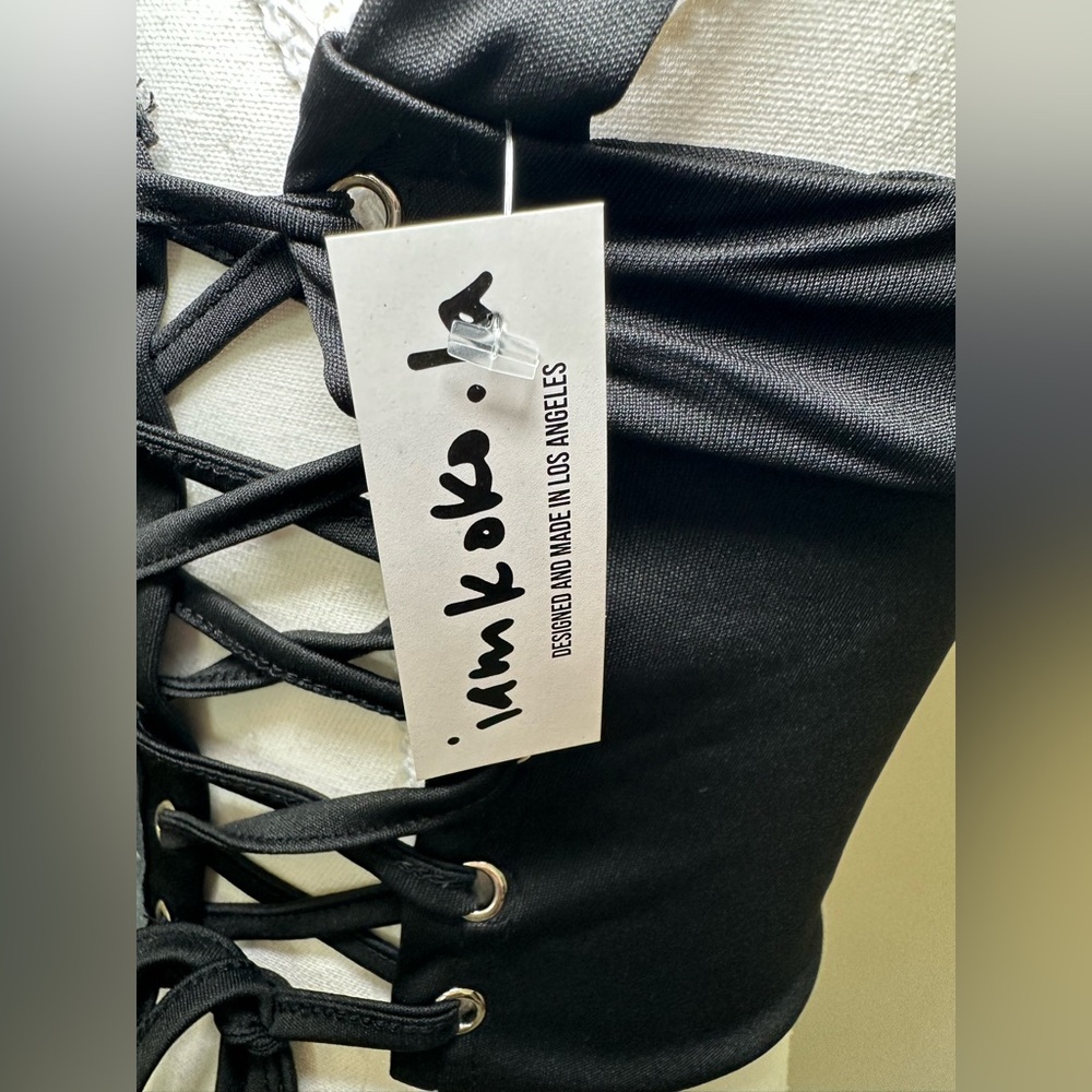 Drake It’s All A Blur Tour Corset Top IAMKOKO.LA Y2K Lace Up Halter Graphic Y2K - Picture 10 of 11